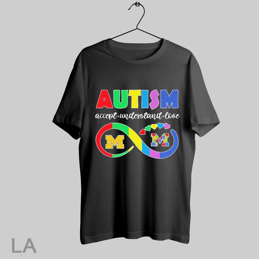 Top Michigan Wolverines Autism Accept Understand Love T Shirt Sweatshirt Hoodie Shirt