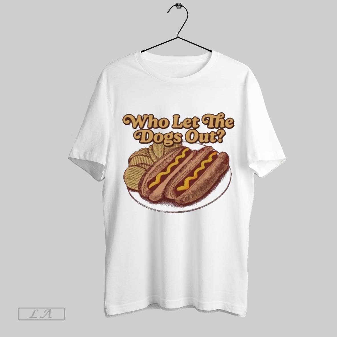 Top Middleclassfancy Who Let The Dogs Out Hotdog T Shirt Sweatshirt Hoodie Shirt