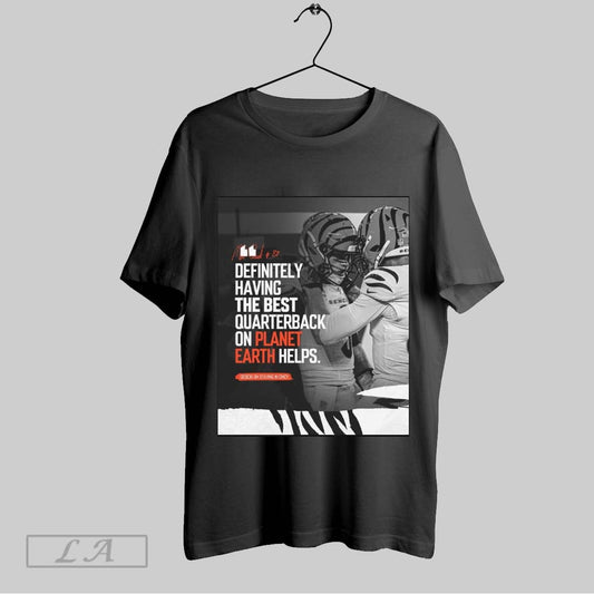 Top Mike Gesicki Cincinnati Bengals Nfl Definitely Having The Best Qb On Planet Earth Helps Signature Poster T Shirt Sweatshirt Hoodie Shirt
