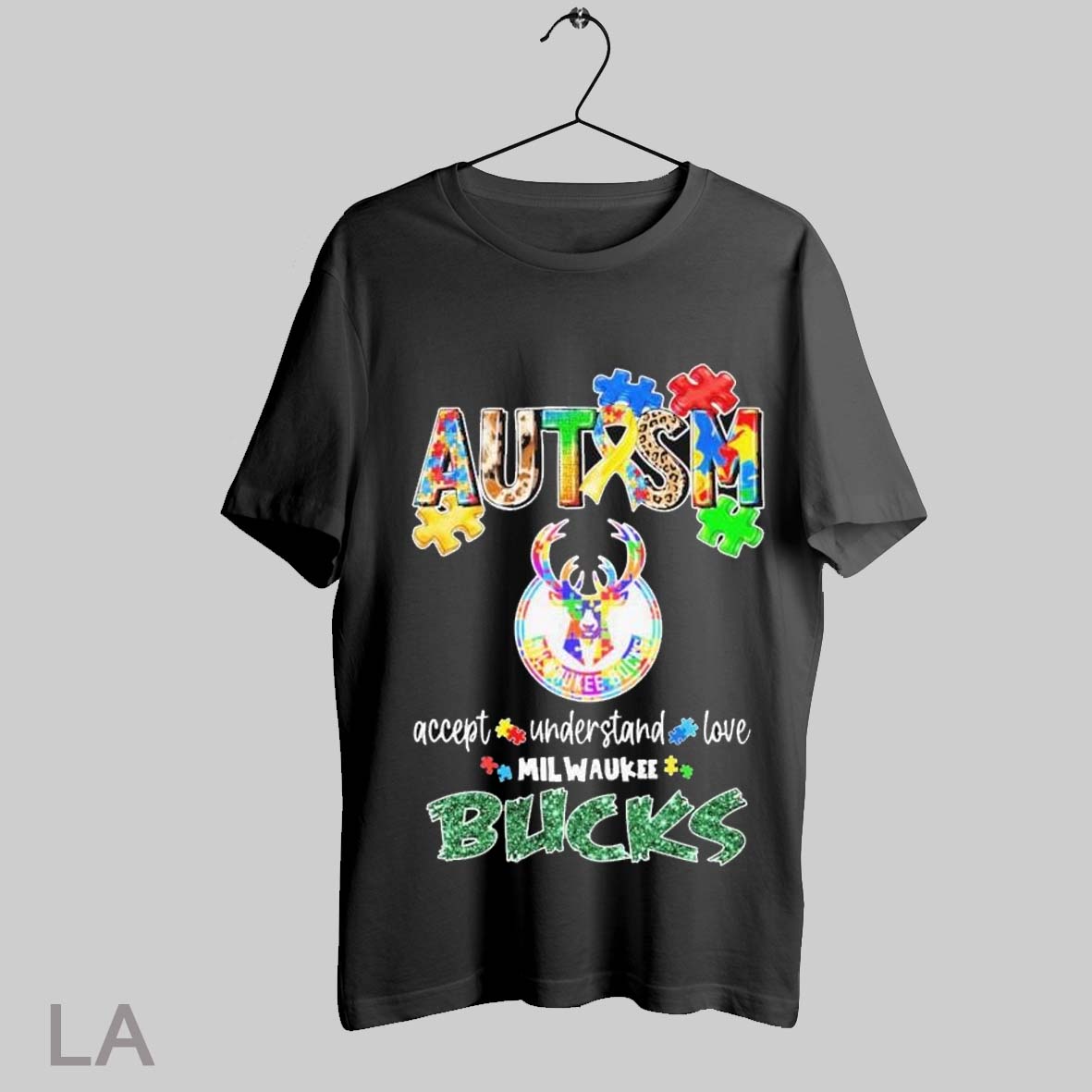 Top Milwaukee Bucks Autism Accept Understand Love T Shirt Sweatshirt Hoodie Shirt