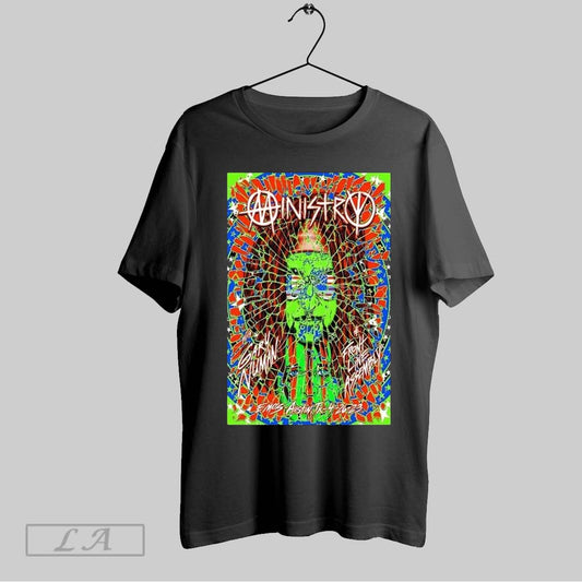 Top Ministry April 26 2023 Front Line Assembly Austin Tx T Shirt Sweatshirt Hoodie Shirt