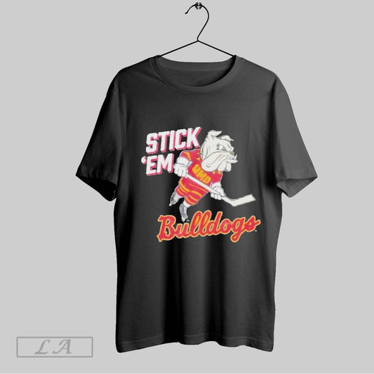 Top Minnesota Duluth Bulldogs Stick Em Mascot Hockey Vintage T Shirt Sweatshirt Hoodie Shirt