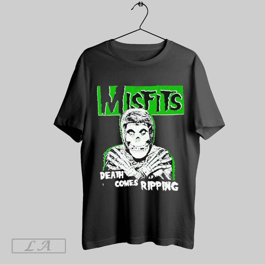 Top Misfits Death Comes Ripping T Shirt Sweatshirt Hoodie Shirt