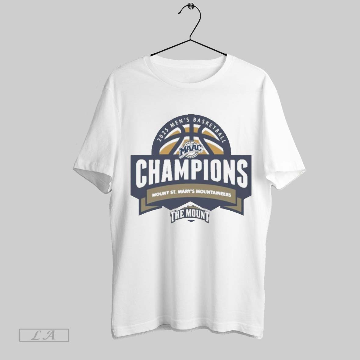 Top Mount St Marys Mountaineers Maac Mens Basketball Champions The Mount 2025 Logos T Shirt Sweatshirt Hoodie Shirt