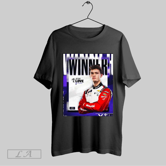 Top Nascar Jesse Love Wins At Daytona 500 The Leader At The Time Of Caution Poster T Shirt