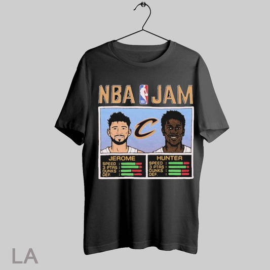 Top Nba Jam Cleveland Cavaliers Ty Jerome And Deandre Hunter T Shirt Sweatshirt Hoodie Shirt