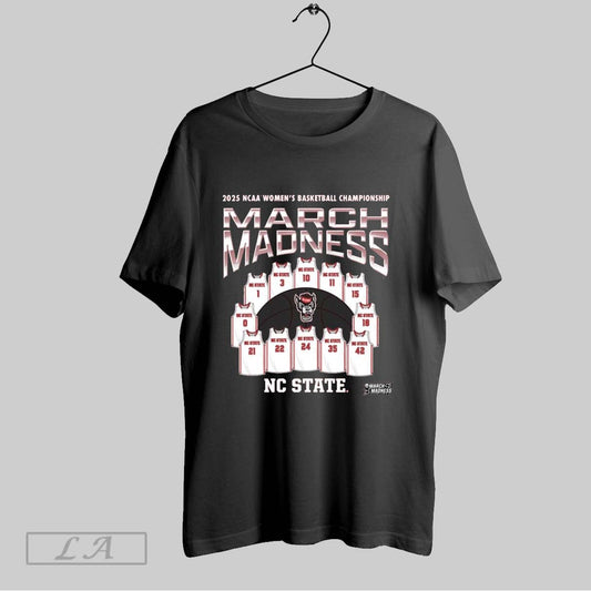 Top Nc State Wolfpack Ncaa Womens Basketball Championship Jersey Team March Madness 2025 Logos T Shirt Sweatshirt Hoodie Shirt