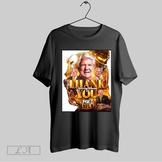 Top Nfl Thank You Hof Coach Jimmy Johnson Announced Today Retiring From Fox Sports Signature Poster T Shirt Sweatshirt Hoodie Shirt