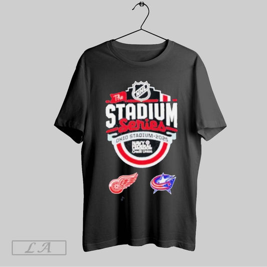 Top Nhl The Stadium Series Detroit Red Wings Vs Columbus Blue Jackets 2025 T Shirt Sweatshirt Hoodie Shirt