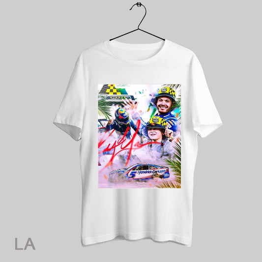 Top Nascar Kyle Larson Winner Homestead Miami Speedway March 23 2025 Hendrickcars Com Signature Poster T Shirt Sweatshirt Hoodie Shirt