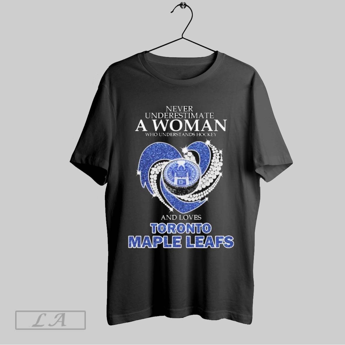Top Never Underestimate A Woman Who Understands Hockey And Loves Toronto Maple Leafs Heart Diamond T Shirt Sweatshirt Hoodie Shirt