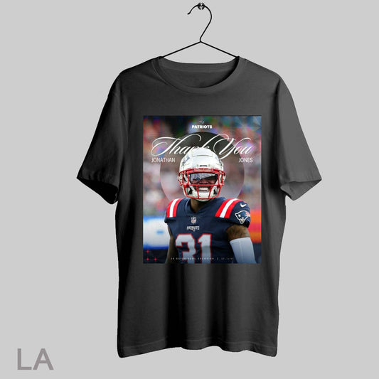 Top New England Patriots Thank You Jonathan Jones 2x Super Bowl Champion Poster T Shirt Sweatshirt Hoodie Shirt