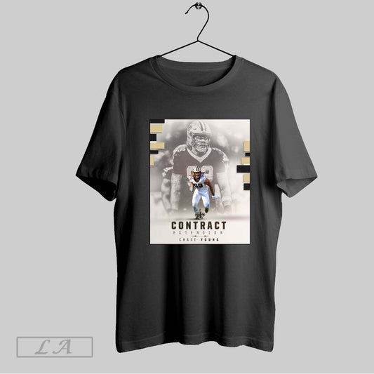 Top New Orleans Saints And Chase Young Agree To Terms On A 3 Year Contract Extension Poster T Shirt Sweatshirt Hoodie Shirt