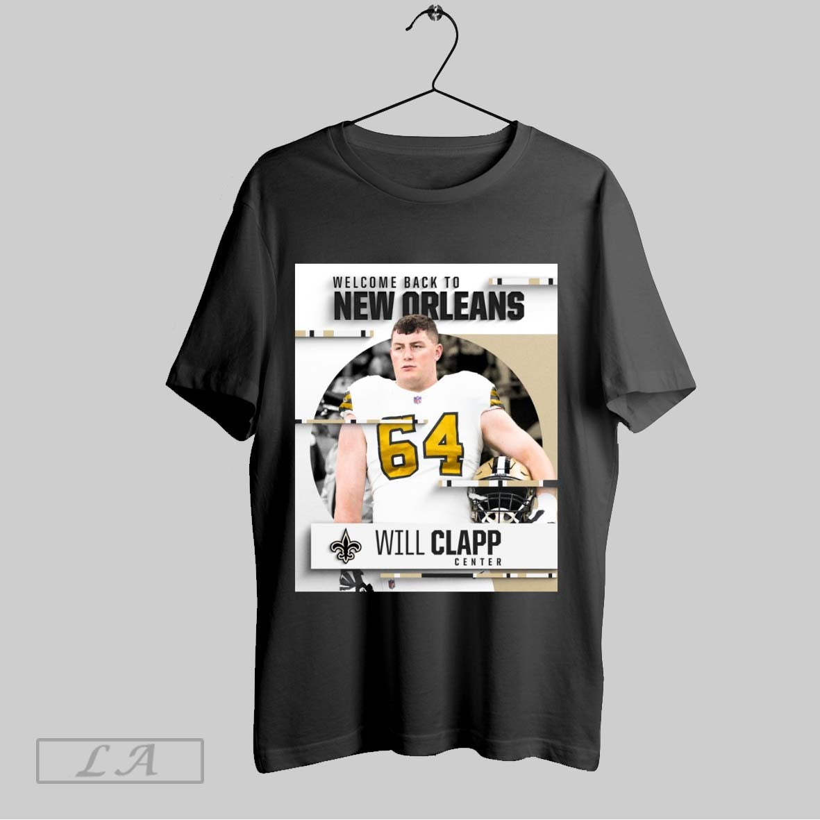 Top New Orleans Saints Football Nfl Welcome Back To New Orleans Will Clapp Center Poster T Shirt Sweatshirt Tee Shirt