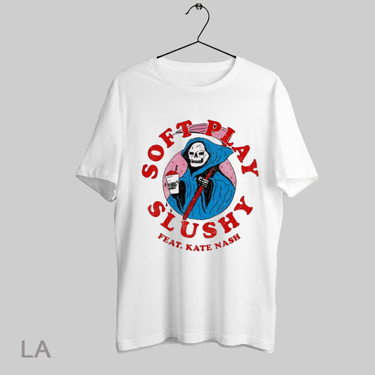 Top New Soft Play Slushy Reaper Feat Kate Nash Painting T Shirt Sweatshirt Hoodie Shirt