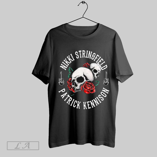 Top Nikki Stringfield Patrick Kennison Skulls Roses T Shirt Sweatshirt Hoodie Shirt