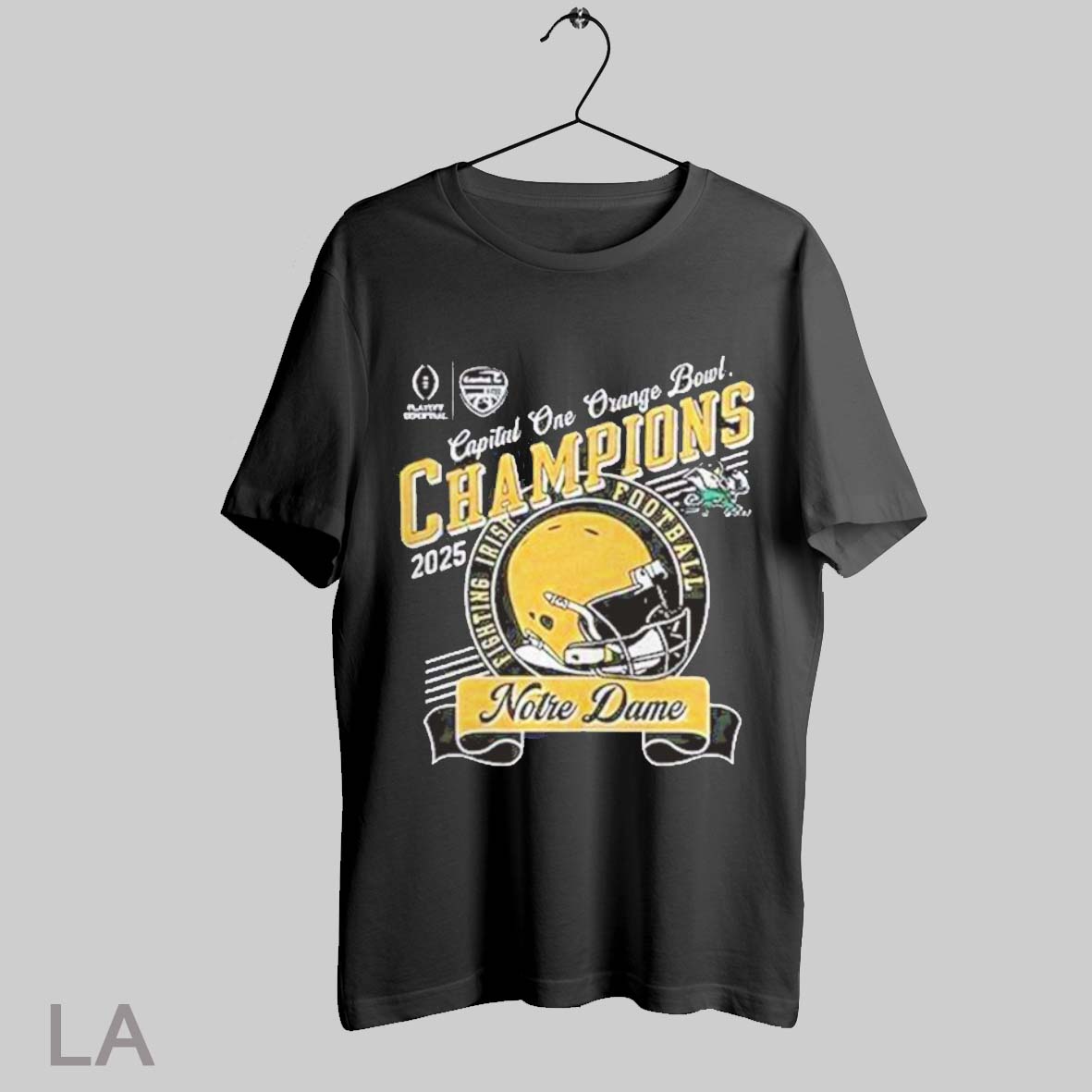 Top Notre Dame Fighting Irish 2025 Capital One Orange Bowl Champions T Shirt Sweatshirt Hoodie Shirt