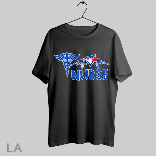 Top Nurse Heartbeat Toronto Blue Jays Baseball T Shirt Sweatshirt Hoodie Shirt
