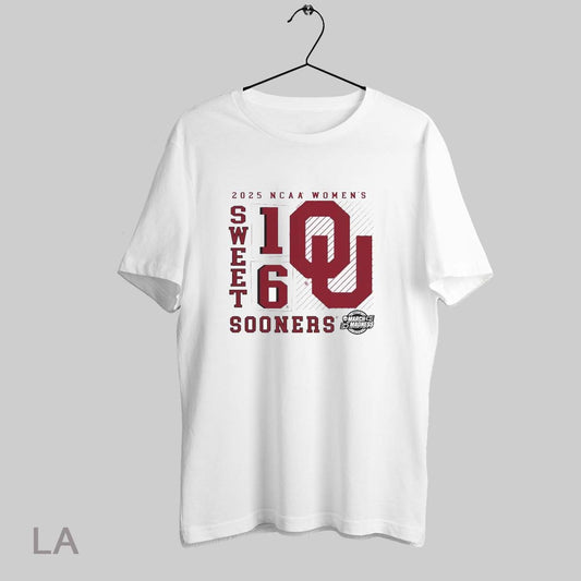 Top Oklahoma Sooners 2025 Ncaa Womens Basketball Tournament March Madness Sweet 16 T Shirt Sweatshirt Hoodie Shirt