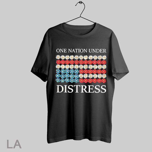 Top One Nation Under Distress American Retro T Shirt Sweatshirt Hoodie Shirt