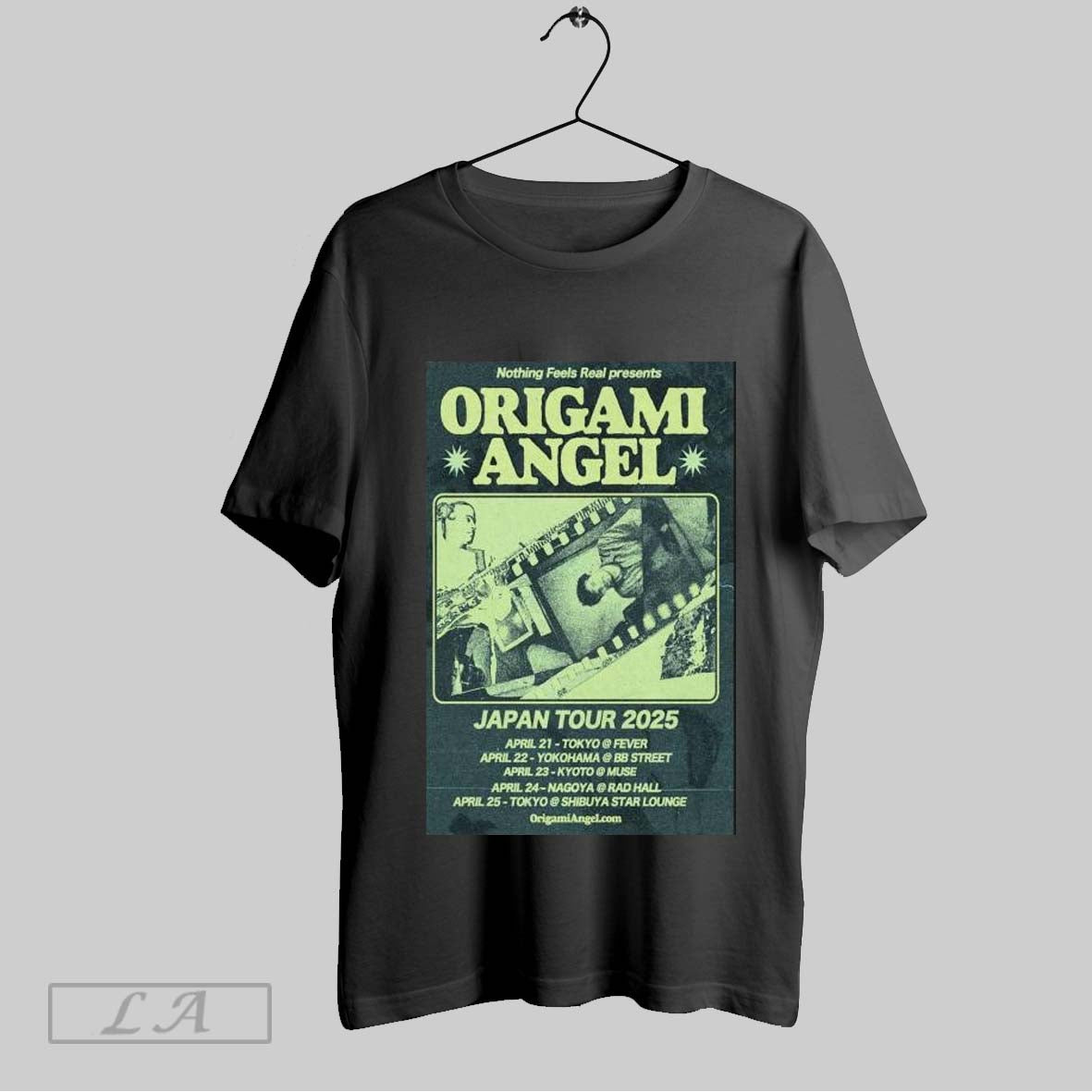 Top Origami Angel Nothing Feels Real Japan Tour 2025 T Shirt Sweatshirt Hoodie Shirt