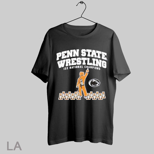 Top Psu Wrestling 13x National Champions T Shirt Sweatshirt Hoodie Shirt
