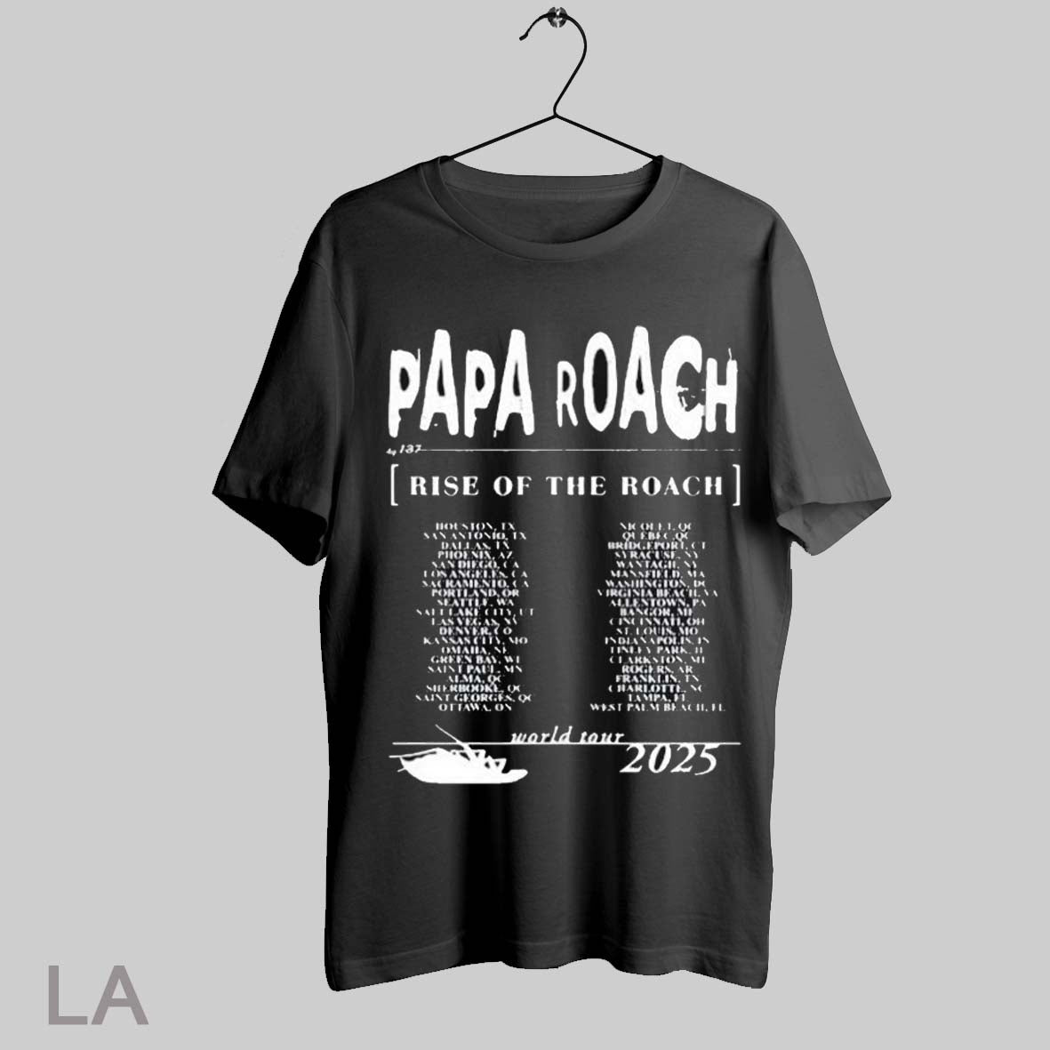 Top Papa Roach Rise Of The Roach North American World Tour 2025 T Shirt Sweatshirt Hoodie Shirt