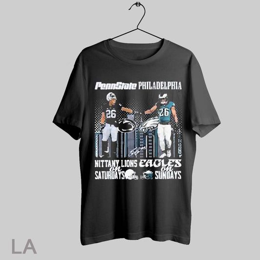 Top Penn State Nittany Lions On Saturdays X Philadelphia Eagles On Sundays T Shirt Sweatshirt Hoodie Shirt