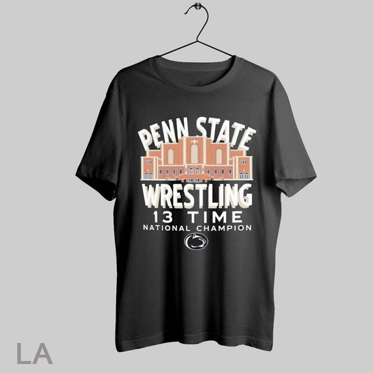 Top Penn State Nittany Lions Wrestling 13 Time National Champion T Shirt Sweatshirt Hoodie Shirt