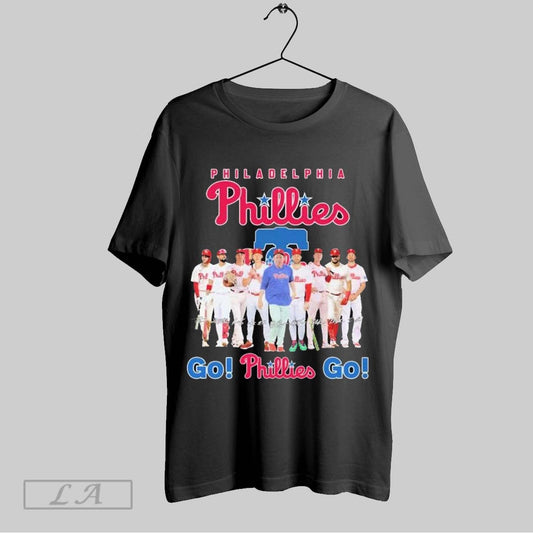 Top Philadelphia Phillies Go Phillies Go Signatures T Shirt Sweatshirt Hoodie Shirt