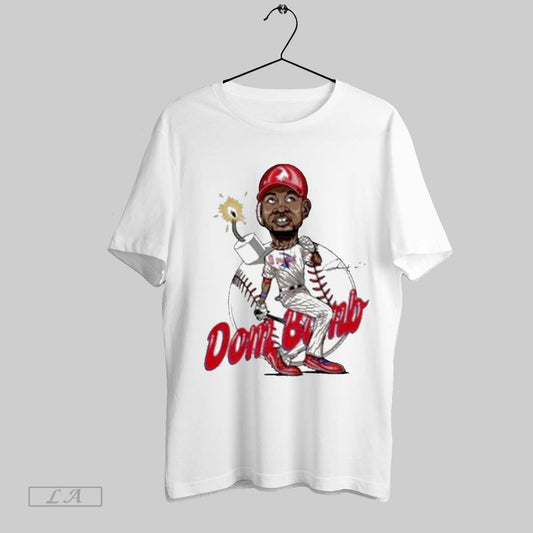 Top Phillies Domonic Brown Dom Bomb Caricature T Shirt Sweatshirt Hoodie Shirt