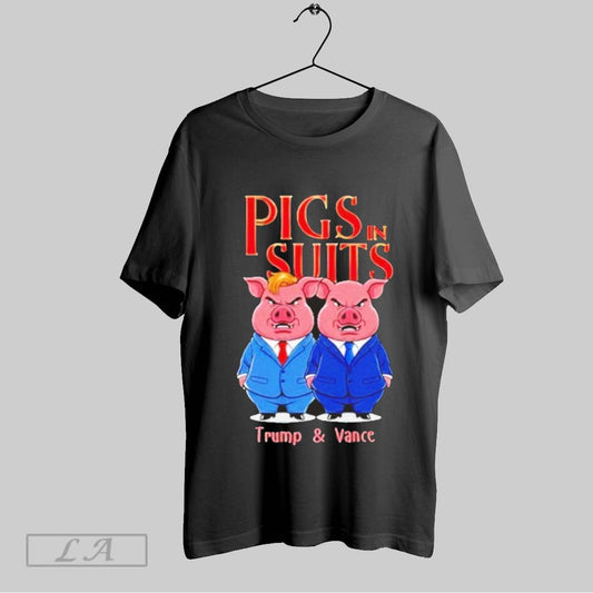 Top Pigs In Suits Trump Vance T Shirt Sweatshirt Hoodie Shirt