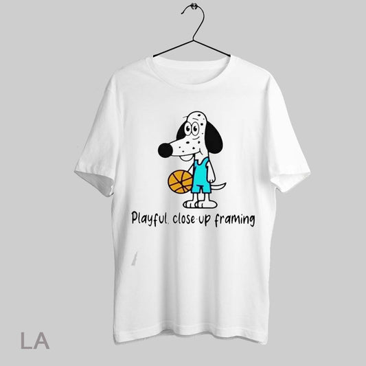 Top Playful Close Up Framing Dalmatian Dog Basketball T Shirt Sweatshirt Hoodie Shirt