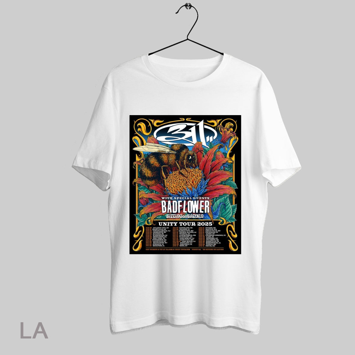 Top Poster 2025 311 Band Unity Tour With Special Guests Badflower Sitting On Saturn June 20 Atlantic City Nj T Shirt Sweatshirt Hoodie Shirt