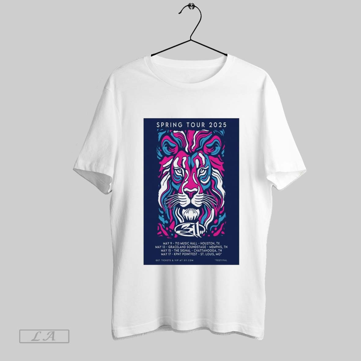 Top Poster 311 Spring Tour May 2025 May 9 713 Music Hall Houston Tx May 13 Graceland Soundstage Memphis Tn T Shirt Sweatshirt Hoodie Shirt