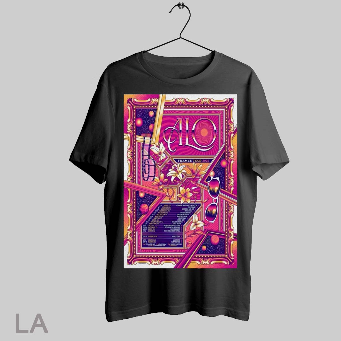 Top Poster Alo Frames Tour 2025 4 4 Denver Co Cervantes Masterpiece Ballroom 4 5 Boulder Co For Theatre T Shirt Sweatshirt Hoodie Shirt
