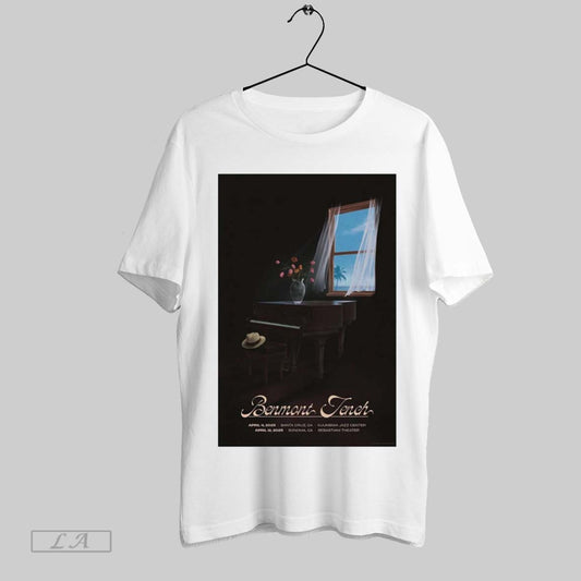Top Poster Benmont Tench April 2025 California Tour April 4 2025 Santa Cruz Ca Kuumbwa Jazz Center T Shirt Sweatshirt Hoodie Shirt
