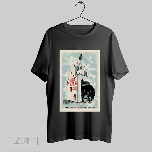 Top Poster Bright Eyes With Hurray For The Riff Raff Tour March 14 2025 The Caverns In Grundy County Tn T Shirt Sweatshirt Hoodie Shirt
