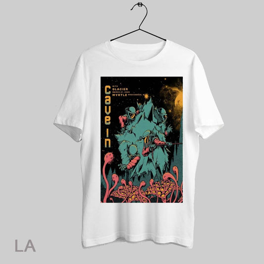 Top Poster Cave In March 27 2025 Myrtle In Providence Ri Tour With Glacier Sweatshirt Tee Shirt