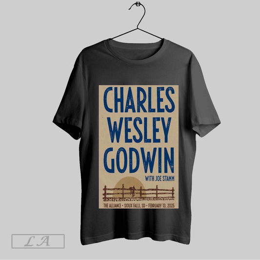Top Poster Charles Wesley Godwin With Joe Stamm February 13 2025 Sioux Falls Sd Sweatshirt T Shirt