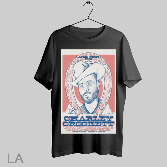 Top Poster Charley Crockett Acl Live At The Moody Theater In Austin Tx On April 1 2025 Tour T Shirt Sweatshirt Hoodie Shirt