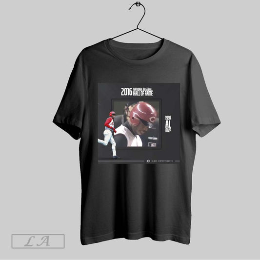 Top Poster Cincinnati Reds Ken Griffey Jr 2016 National Baseball Hall Of Fame 1997 Al Mvp Black History Month Sweatshirt T Shirt