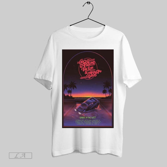 Top Poster Circles Around The Sun And Mikaela Davis Sunrise In The West Tour 2025 T Shirt