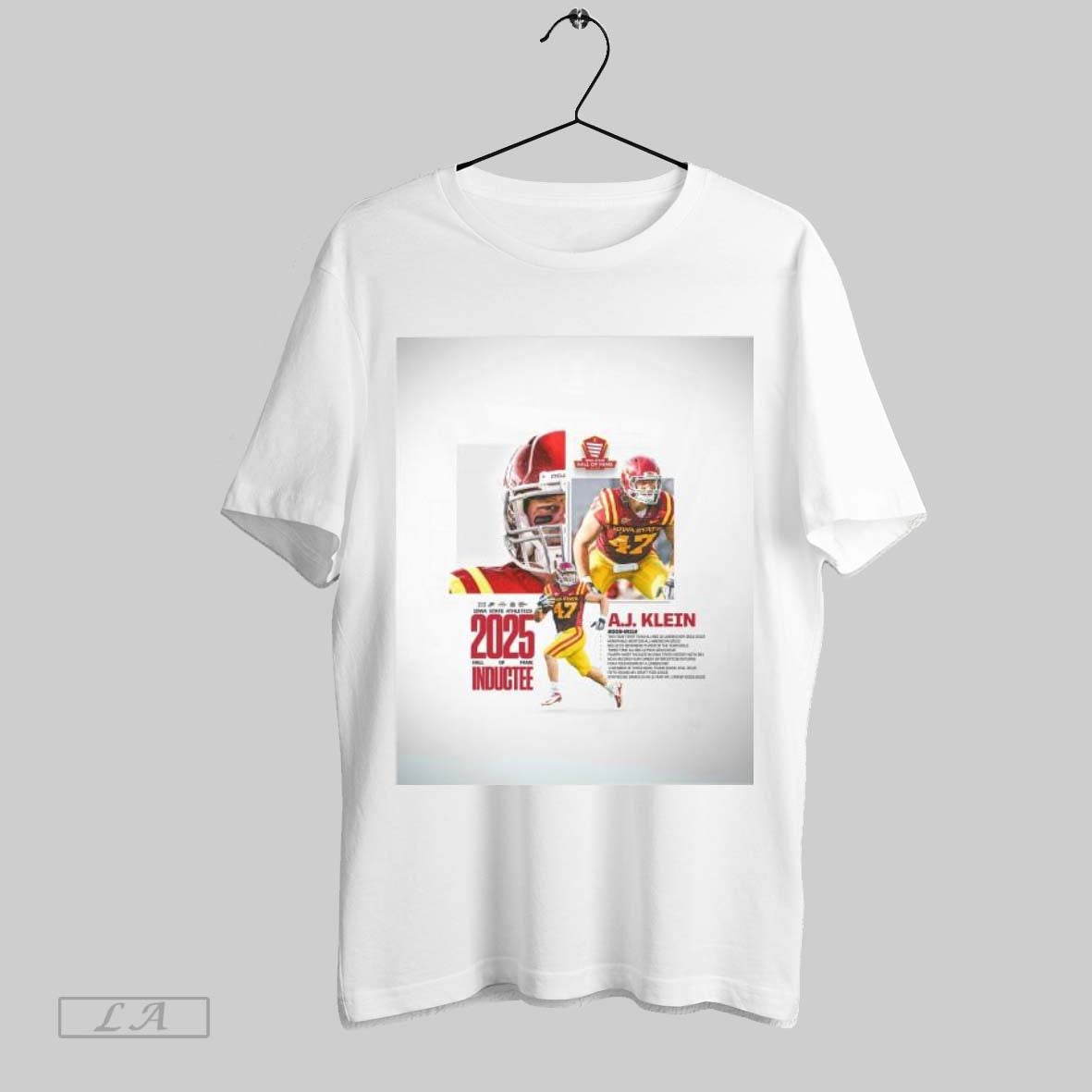 Top Poster Congratulations To A J Klein On Being The Newest Inductee Into The Iowa State Athletics Hall Of Fame 2025 T Shirt Sweatshirt Hoodie Shirt