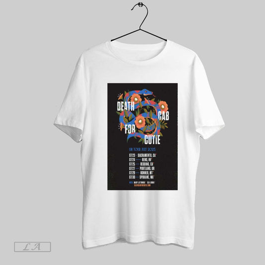 Top Poster Death Cab For Cutie On Tour July 2025 Shows 07 23 Sacramento Ca 07 24 Reno Nv 07 25 Redding Ca T Shirt Sweatshirt Hoodie Shirt