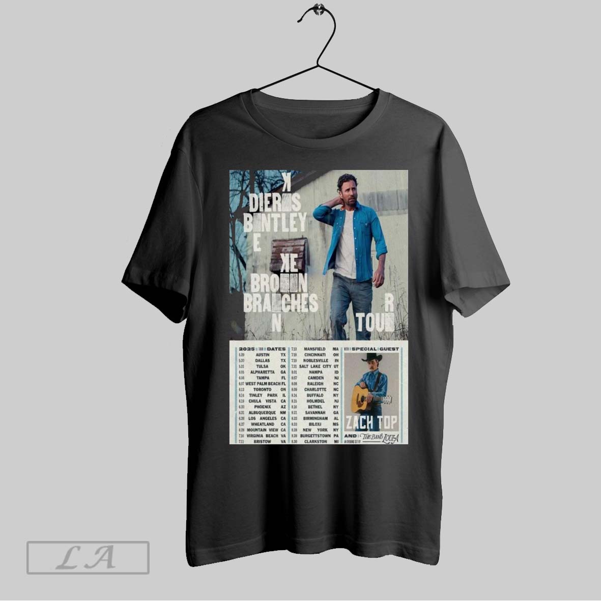 Top Poster Dierks Bentley Broken Branches 2025 Concert 5 T Shirt