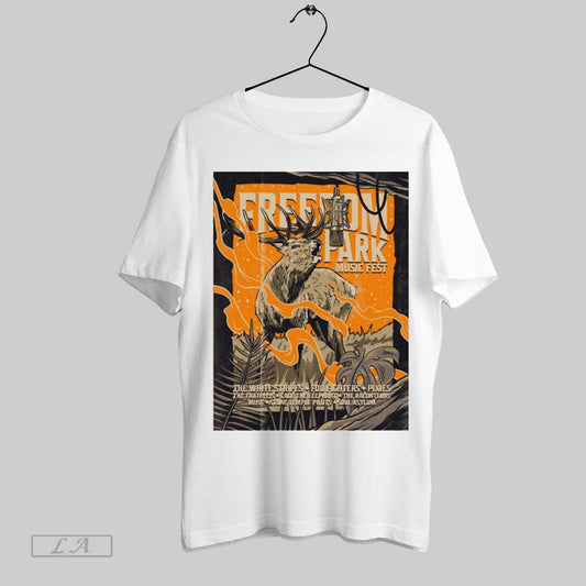 Top Poster Freedom Park Music Fest The White Stripes Foo Fighters The Fratellis Cage The Elephant 2025 T Shirt Sweatshirt Hoodie Shirt