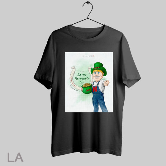 Top Poster Happy St Patricks Day From Nebraska Cornhuskers Football B1g 2025 T Shirt Sweatshirt Tee Shirt