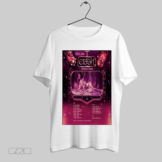 Top Poster Kehlani Crash World Tour 2025 Asia 23 Feb Manila 26 Feb Tokyo 28 Feb Osaka T Shirt