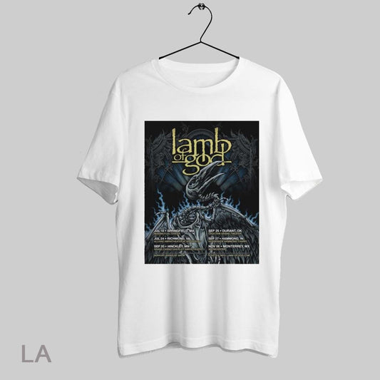 Top Poster Lamb Of God Jul 18 Sep 20 2025 Hinckley Mn Grand Casino Hinckley Amphitheatre T Shirt Sweatshirt Hoodie Shirt